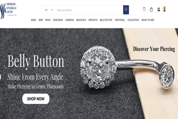 Ecommerce jewelry website design project by IT company in Jaipur