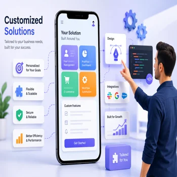 Custom mobile application interface design and development