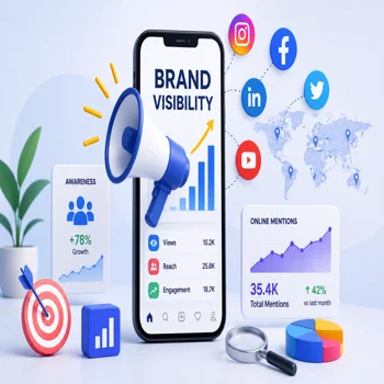 Mobile application increasing brand visibility for businesses