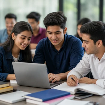 Students Learning Data Analytics course